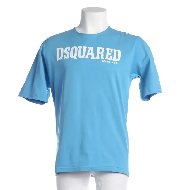T-Shirt, in Blue, Cotton, Dsquared