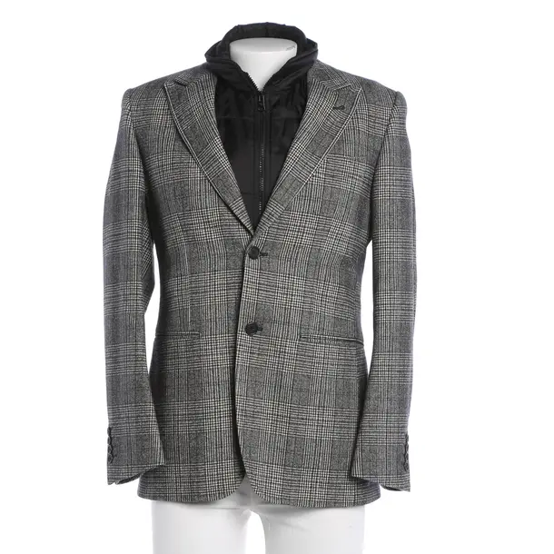 Mid-Season Jacket, in Black, Cotton, Fay