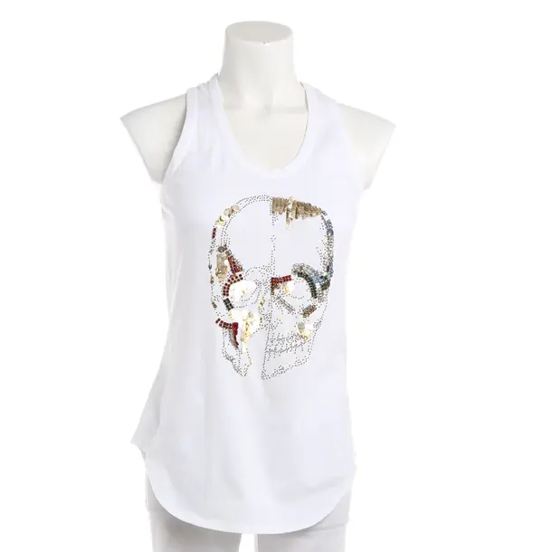 Top, in Weiß, Baumwolle, Alexander McQueen