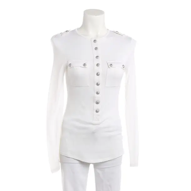 Long Sleeve Shirt, in Beige, Wool, Balmain