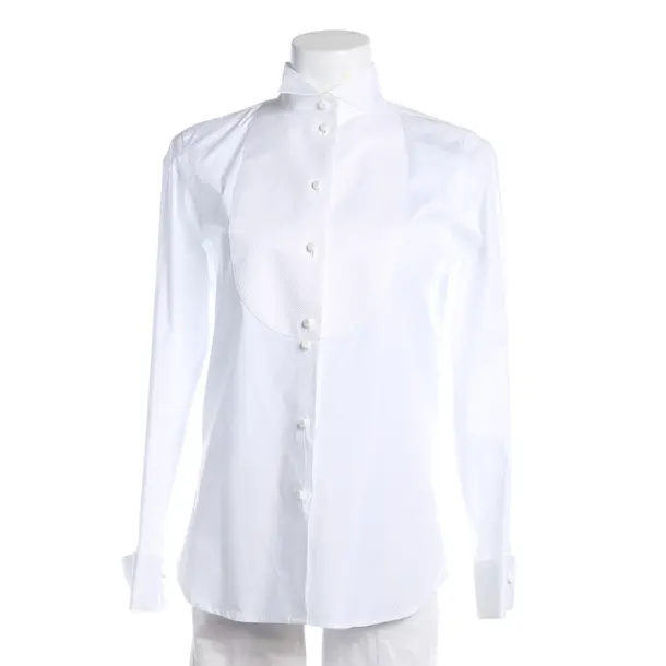 Blouse, in White, Cotton, Emporio Armani