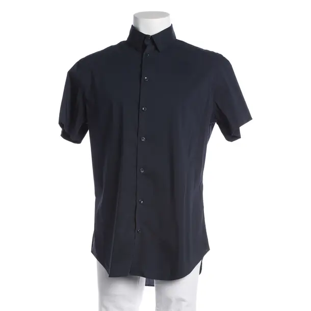Shirt, in Blue, Cotton, Giorgio Armani