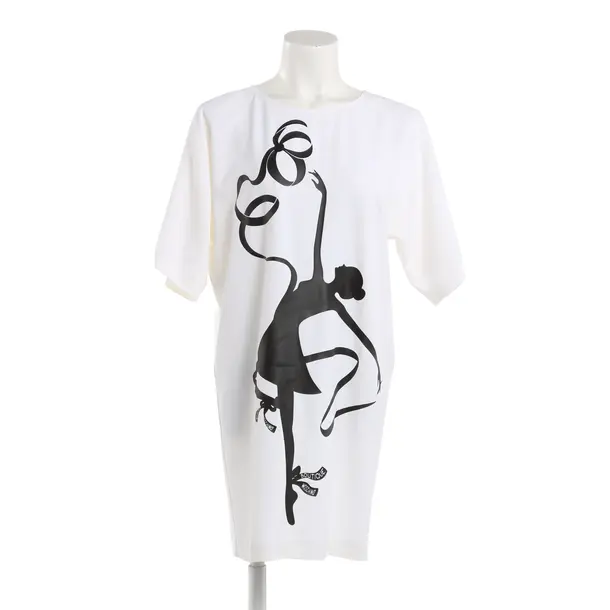 Dress, in Cream, Polyester, Boutique Moschino