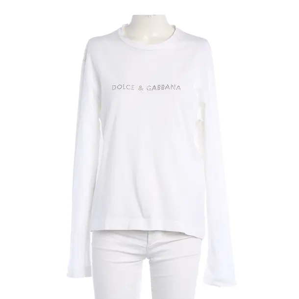 Long Sleeve Shirt, in White, Cotton, Dolce & Gabbana