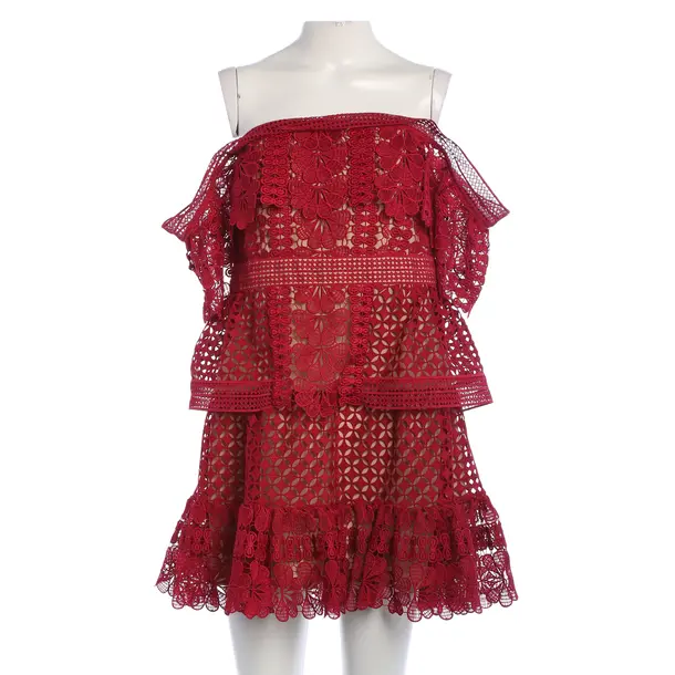 Cocktail Dress, in Red, Polyester, self-portrait