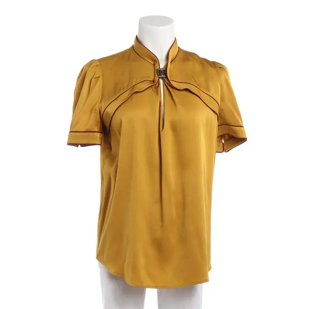 Blouse, in Mustard Yellow, Silk, Gucci