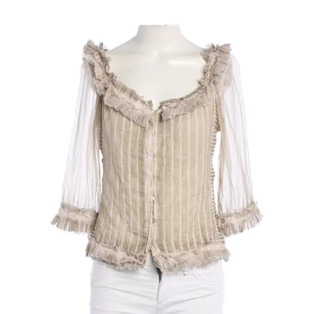 Bluse, in Beige, Seide, Ermanno Scervino