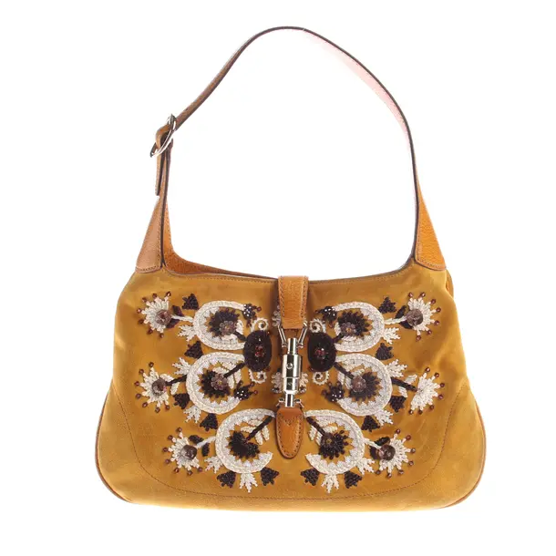 Shoulder Bag, in Mustard Yellow, Leather, Gucci