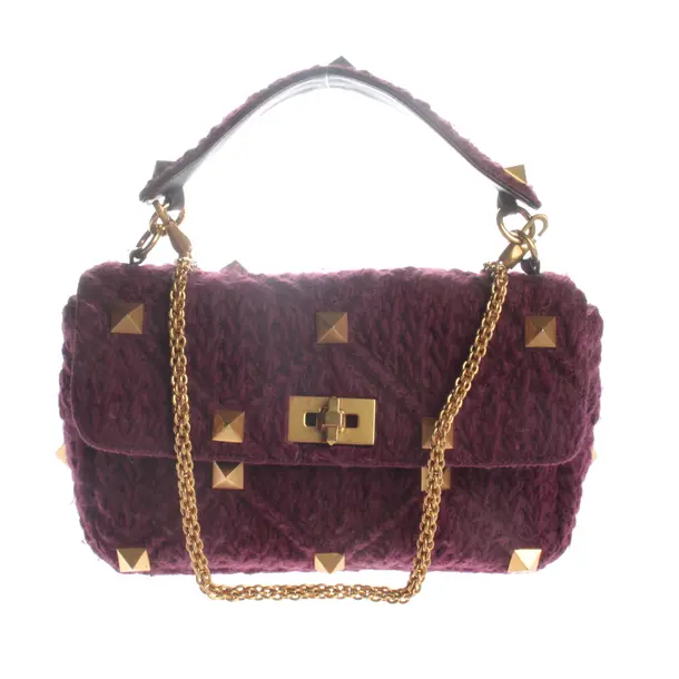 Schultertasche, in Lila, Baumwolle, Valentino