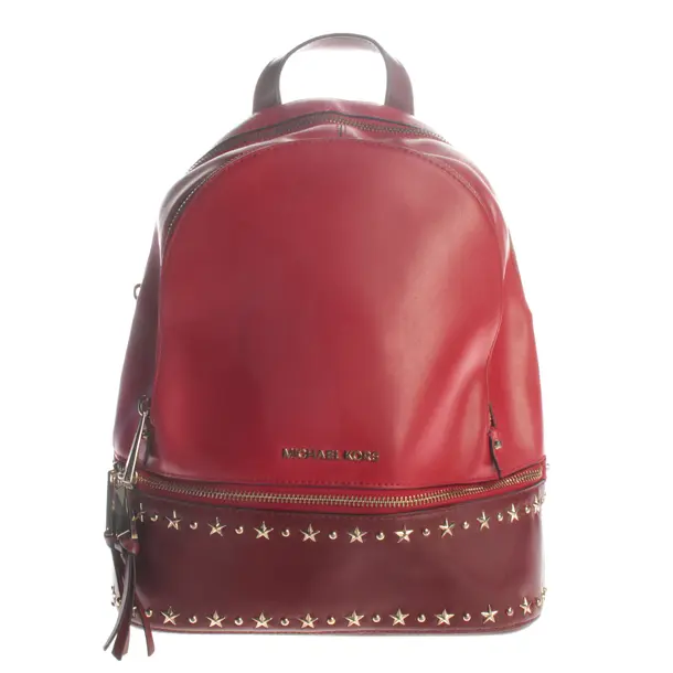 Rucksack, in Rot, Leder, Michael Kors