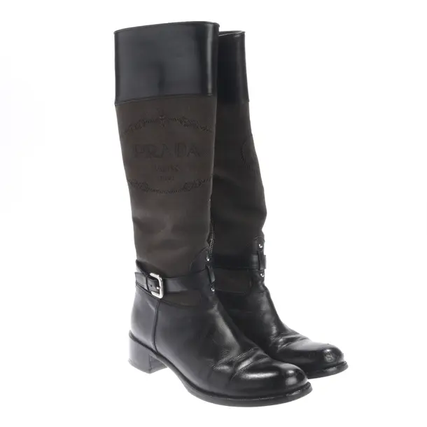 Stiefel, in Schwarz, Prada