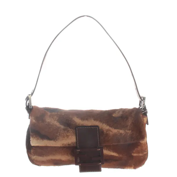Shoulder Bag, in Dark Brown, Fur, Fendi