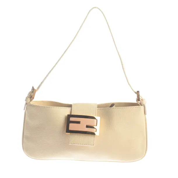 Handbag, in Beige, Leather, Fendi