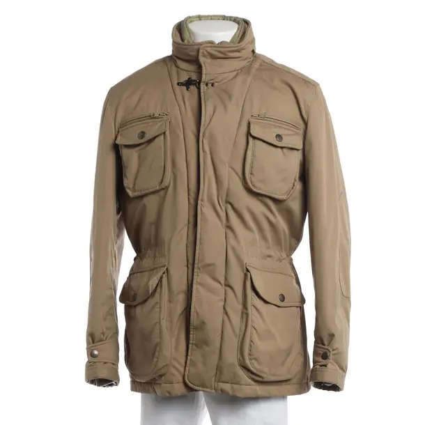 Mid-Season Jacket, in Brown, Polyester, Fay