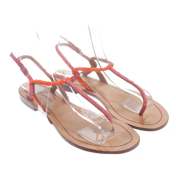 Riemchensandalen, in Dunkelorange, Maliparmi