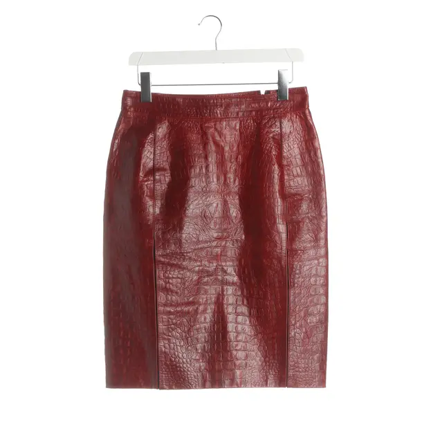 Skirt, in Bordeaux, Leather, Roberto Cavalli