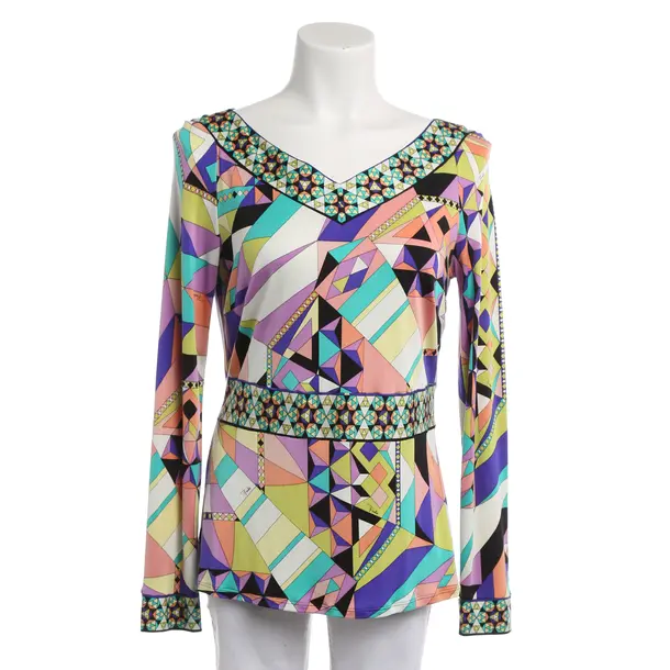 Long Sleeve Shirt, in Multicolored, Silk, Emilio Pucci