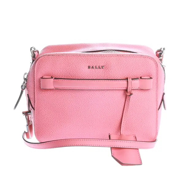 Shoulder Bag, in Light Red, Leather, Bally