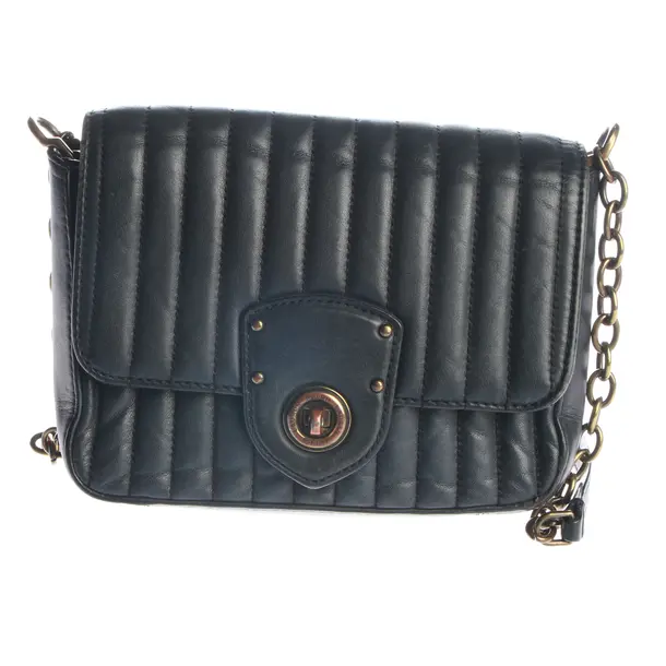 Shoulder Bag, in Dark Gray, Leather, Lauren Ralph Lauren