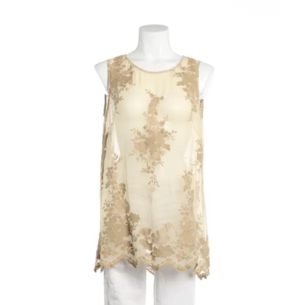 Top, in Cream, Baumwolle, Twin Set