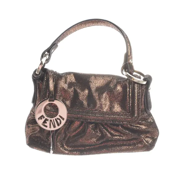 Clutch Bag, in Gold, Leather, Fendi