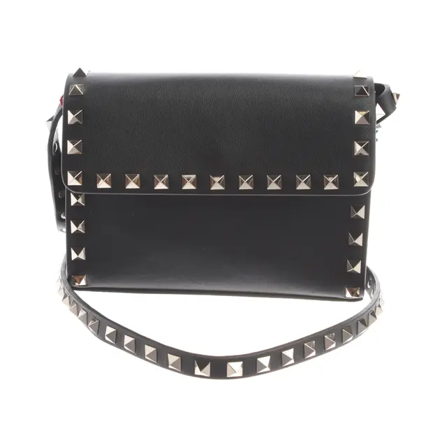 Schultertasche, in Schwarz, Leder, Valentino