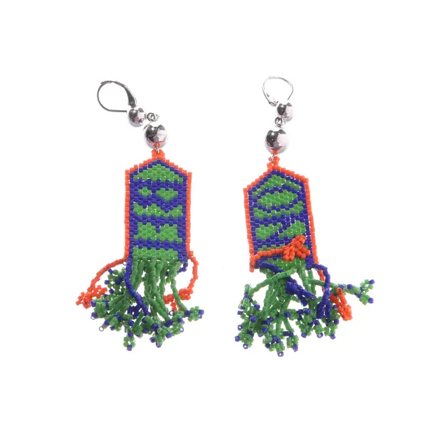 Earrings, in Multicolored, Metal (metallic, metallized), Céline