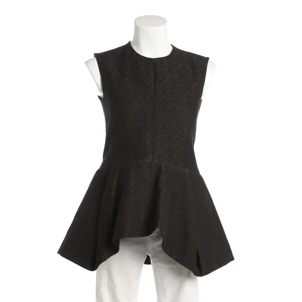 Top, in Dunkelgrau, Baumwolle, Céline