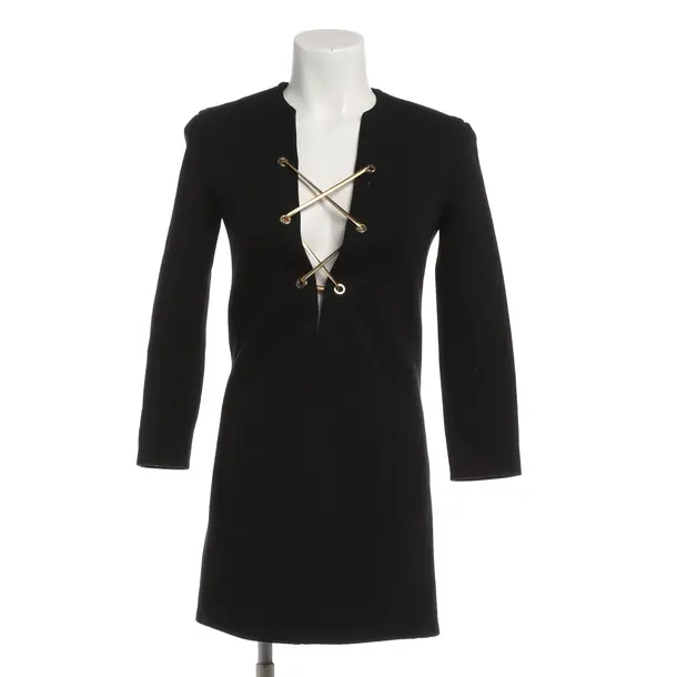 Kleid, in Schwarz, Wolle, Saint Laurent