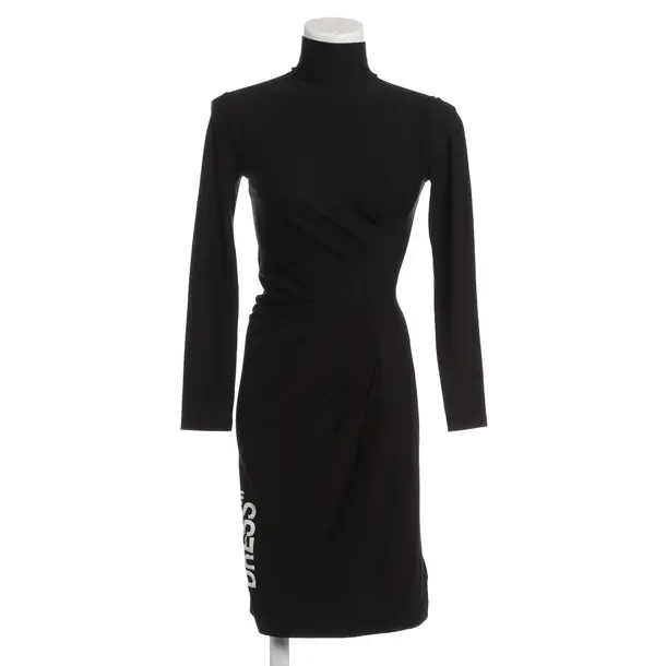 Dress, in Black, Viscose, Off-White