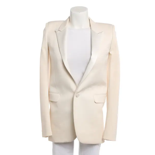 Blazer, in Cream, Wool, Saint Laurent
