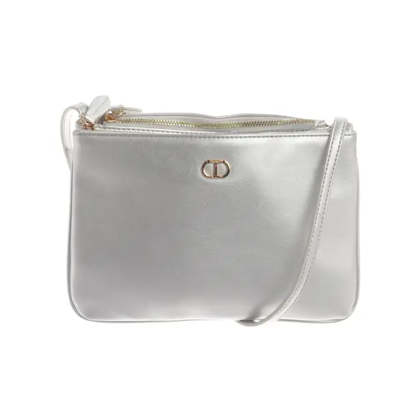Cross Body Bag, in Silver, Polyester, Twin Set