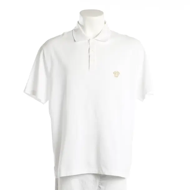 Polo, in Bianco, Cotone, Versace