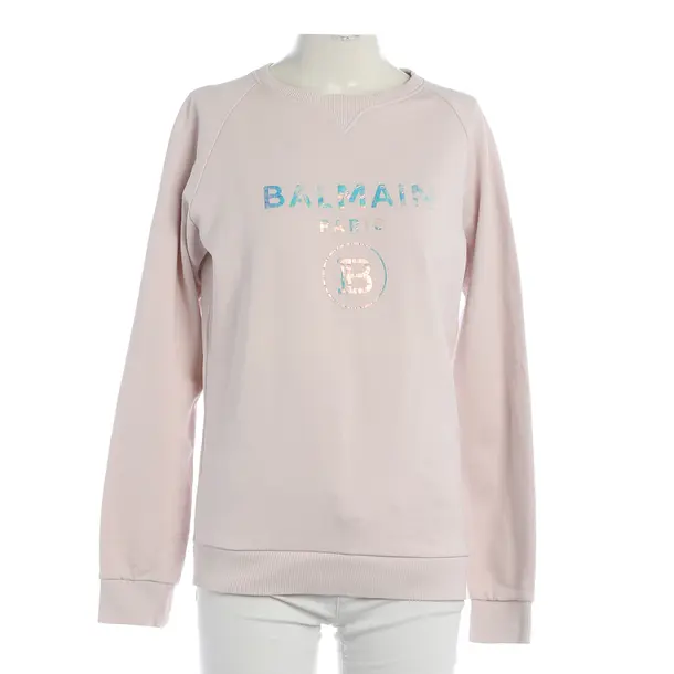 Sweatshirt, in Hellrosa, Baumwolle, Balmain