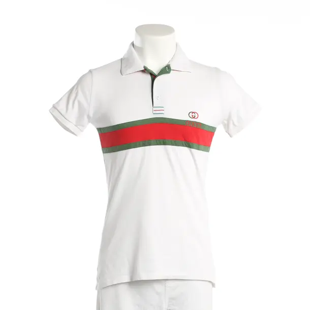 Polo Shirt, in White, Cotton, Gucci