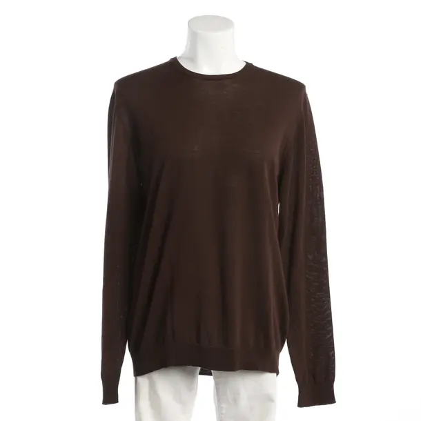 Maglione, in Marrone scuro, Cotone, Roberto Collina