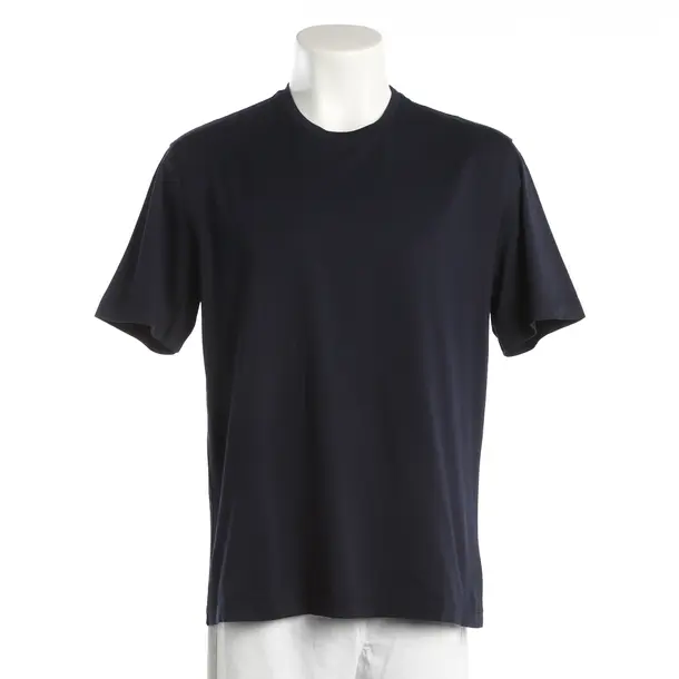 T-Shirt, in Navy, Baumwolle, Roberto Collina