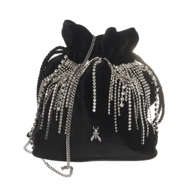 Abendtasche, in Schwarz, Samt, Patrizia Pepe