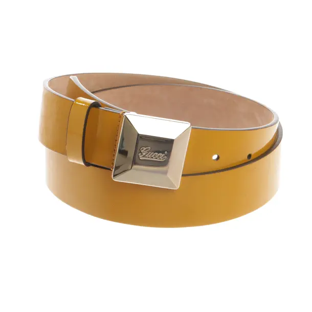 Cinture, in Giallo, Pelle, Gucci