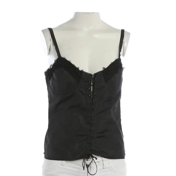 Top, in Black, Polyester, Blumarine
