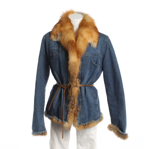 Mid-Season Jacket, in Navy, Cotton, Ermanno Scervino