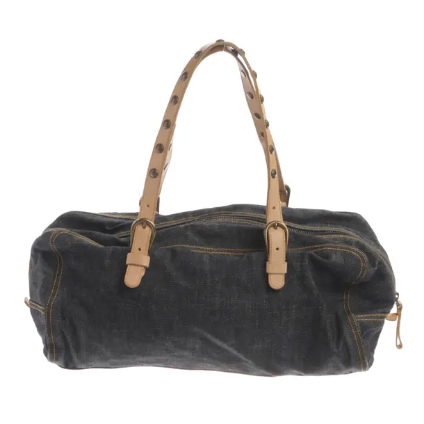 Shoulder Bag, in Navy, Cotton, Miu Miu