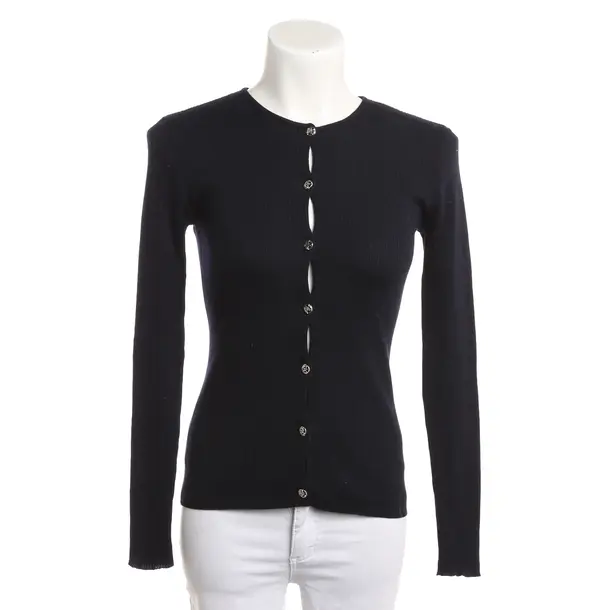 Cardigan, in Navy, Wool, Versace