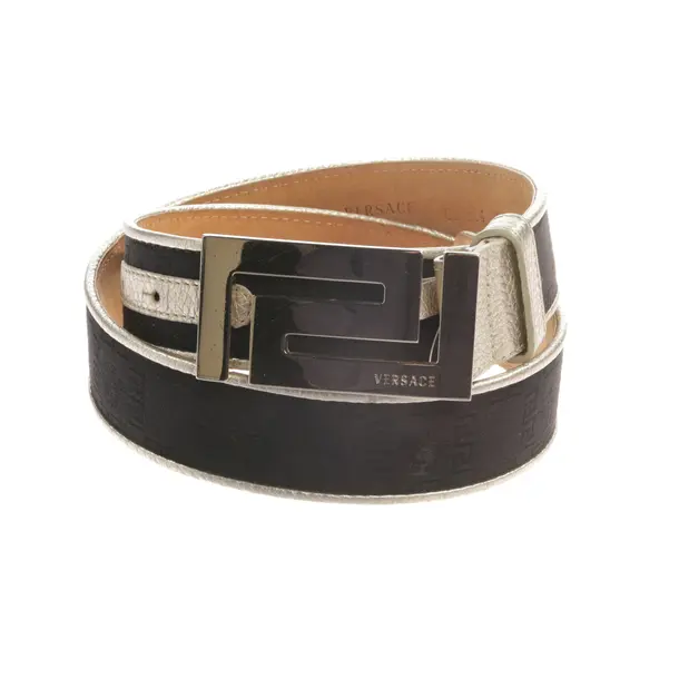 Gürtel, in Schwarz, Leder, Versace