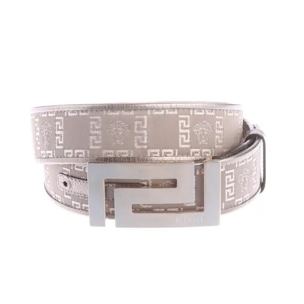 Cinture, in Oro, Pelle, Versace