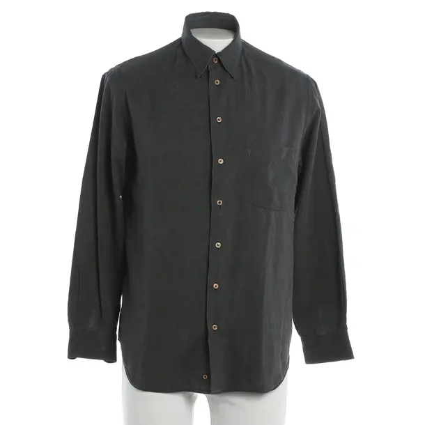 Shirt, in Gray, Cotton, Giorgio Armani