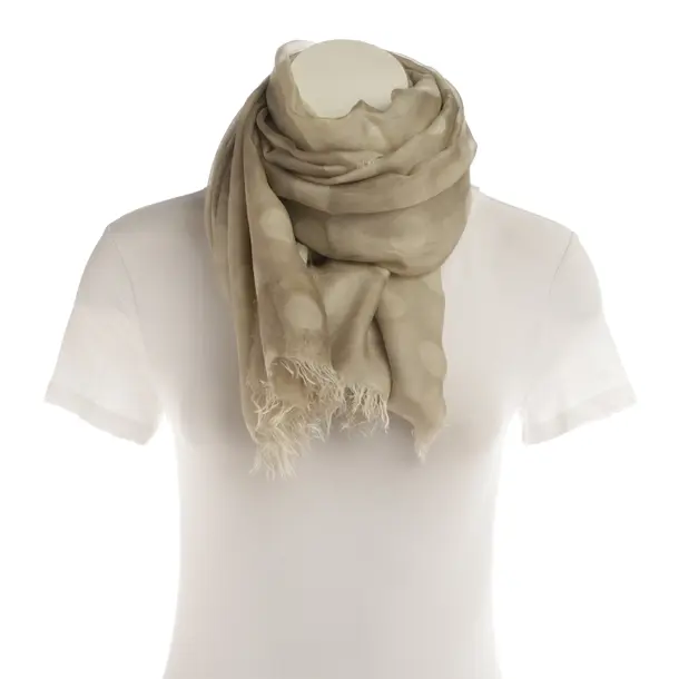 Shawl, in Light Brown, Silk, Faliero Sarti