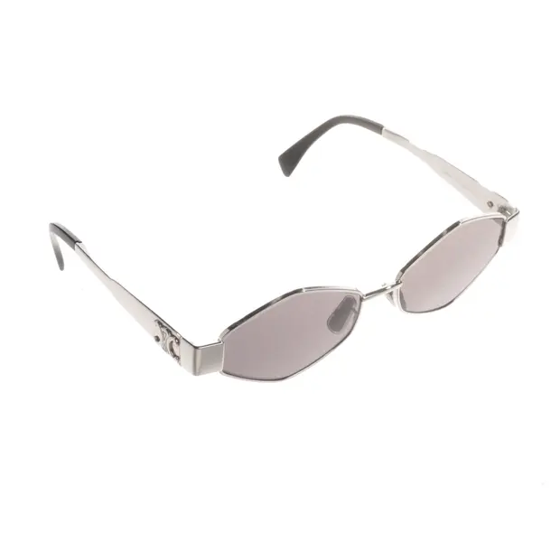 Sonnenbrille, in Silber, Kunststoff / Metall, Céline