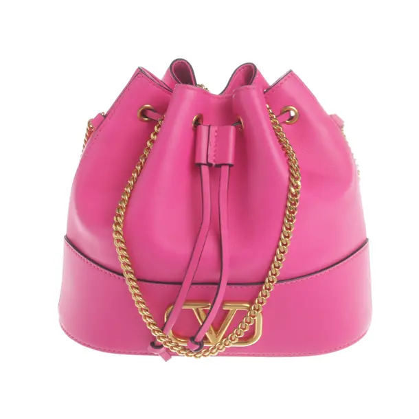 Bucket Bag, in Pink, Leather, Valentino