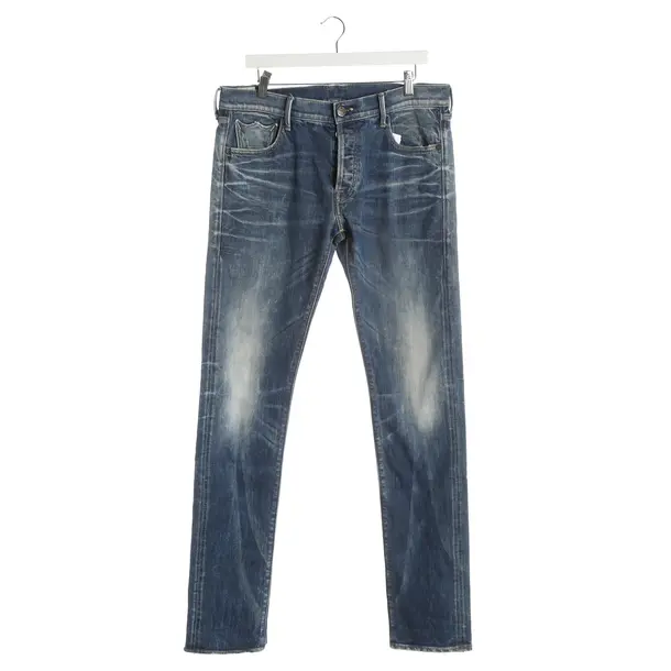 Jeans Straight Fit, in Blau, Baumwolle, HTC